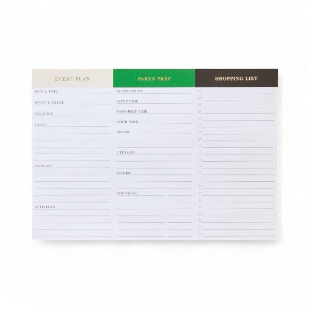 KATE SPADE X TARGET Green AND Black Event Planner with Gold-Tone Edges